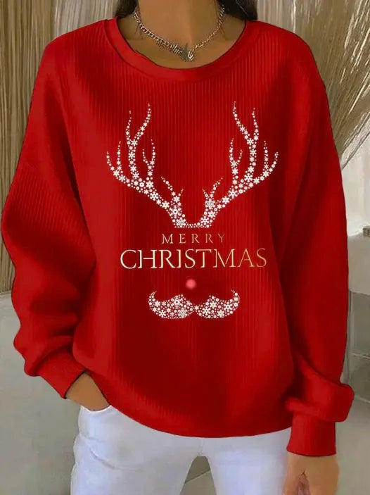 Sparkle Reindeer Sweter