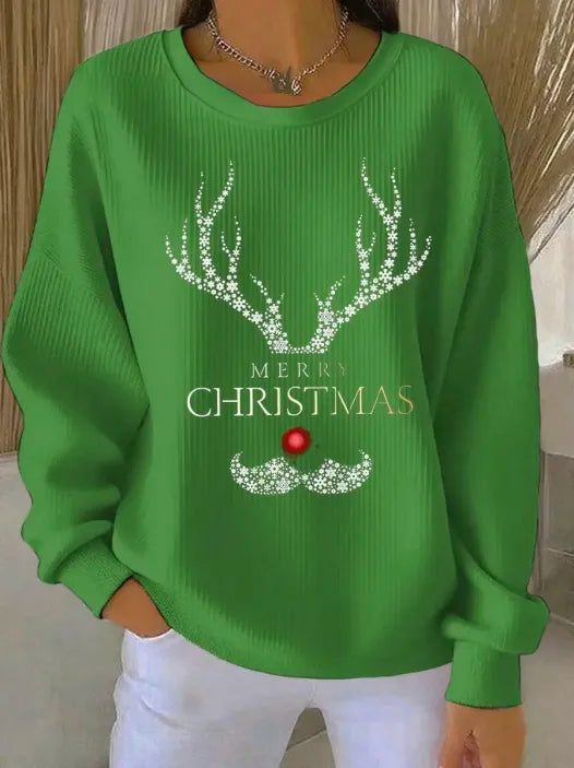 Sparkle Reindeer Sweter