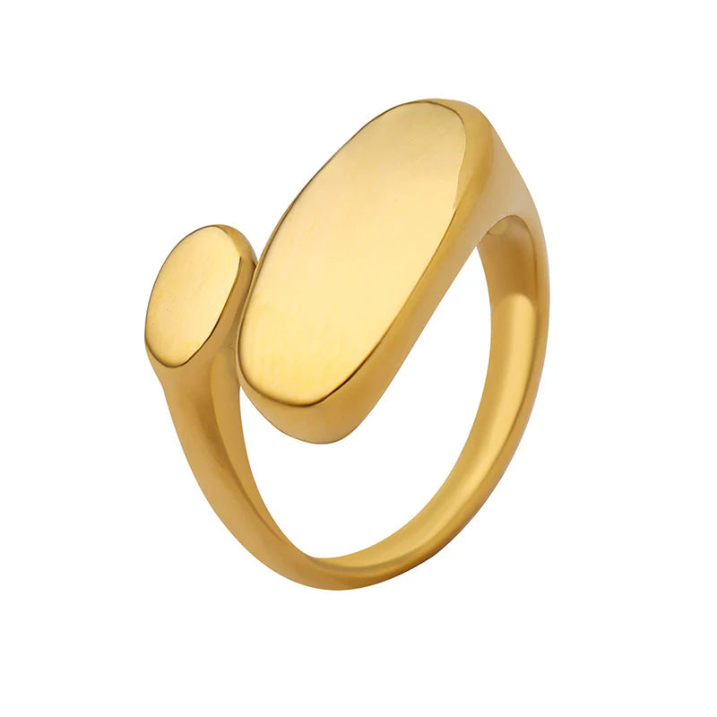 Odyssey minimalist gold ring
