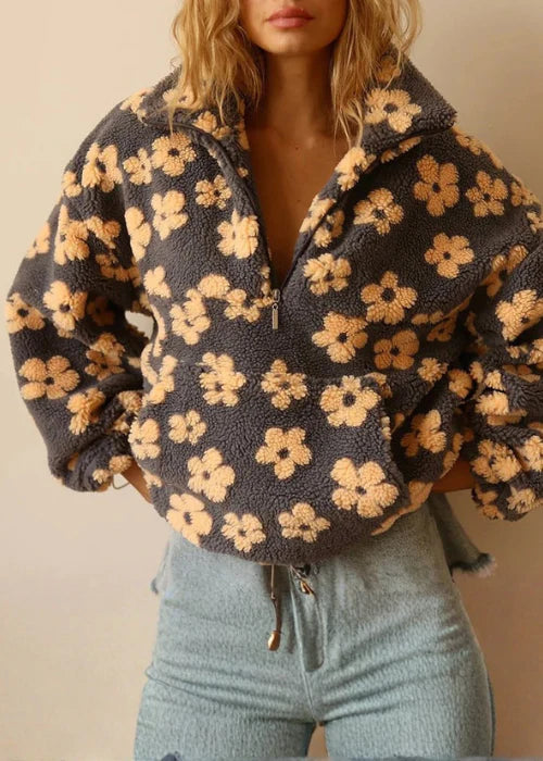 Daisy ~ Polarowy sweter Bloom
