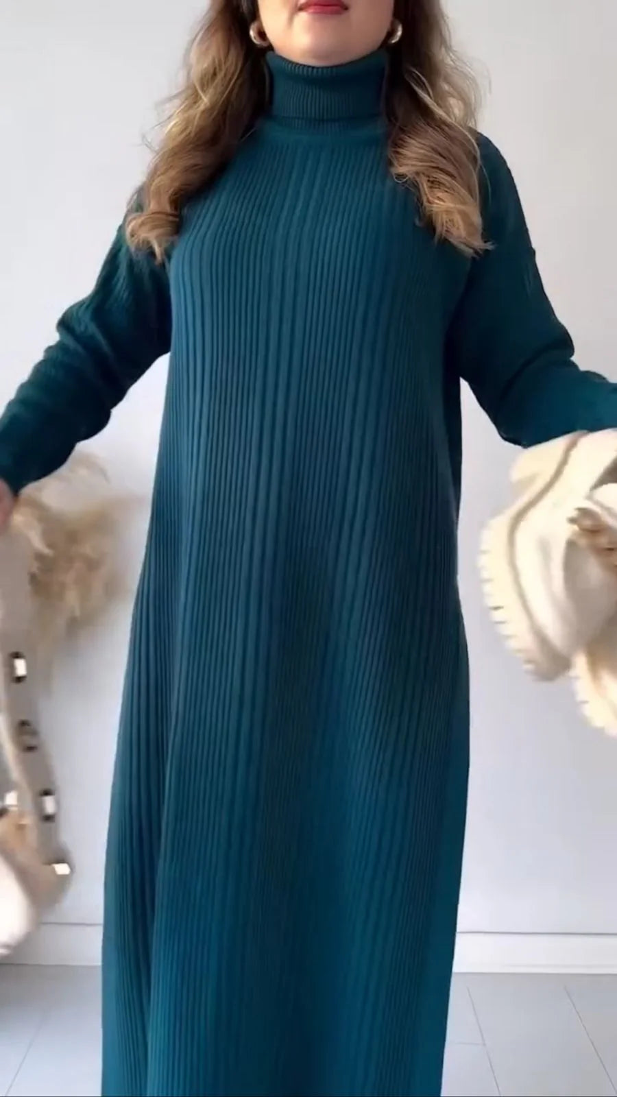 AMIRA - Elegancki zimowy komplet dwuczęściowy