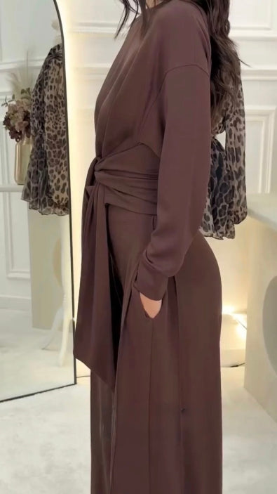 Sofía - Elegancki zestaw z wiązaniem w talii