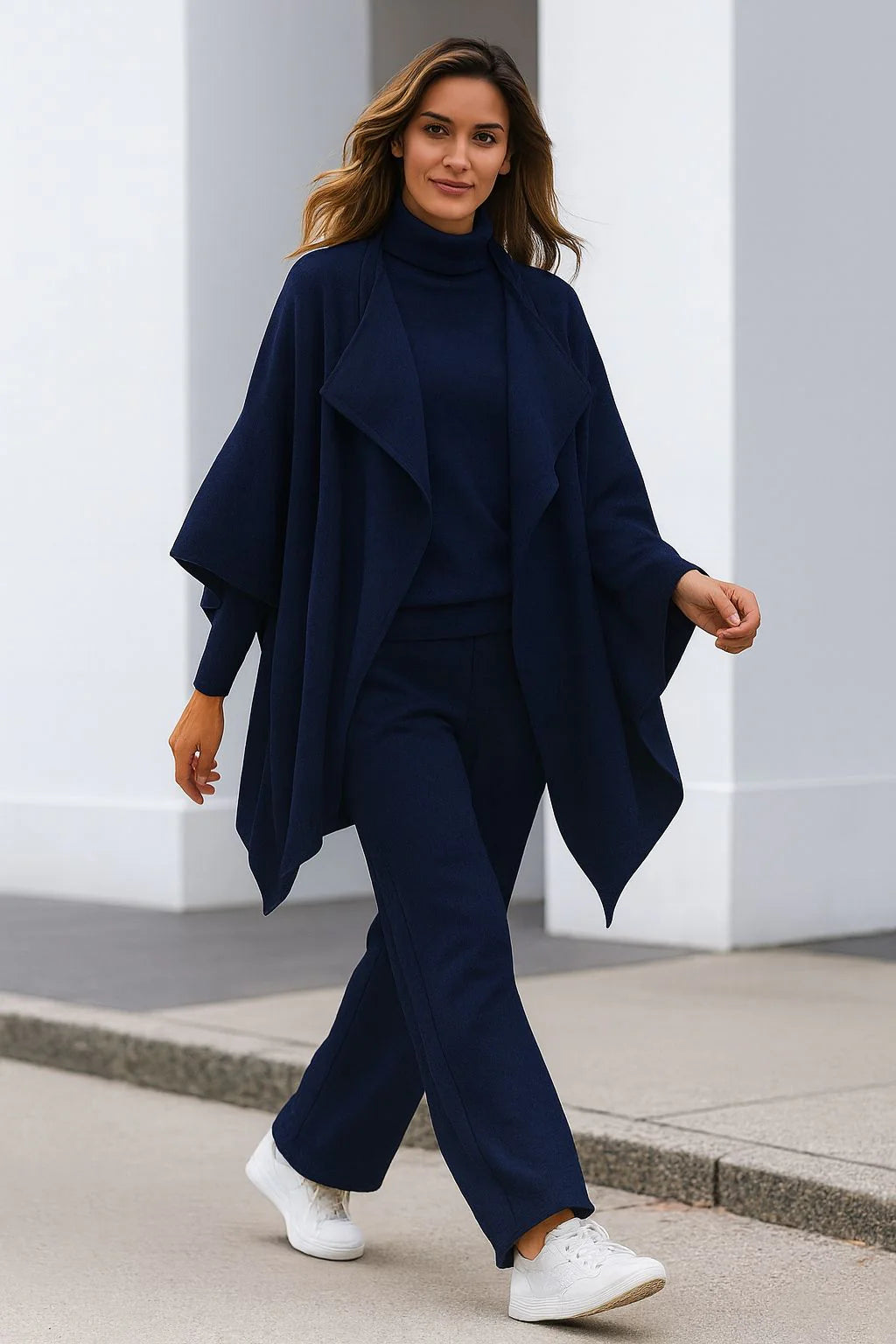 Mella - Komplet kardigan, bluzka i spodnie