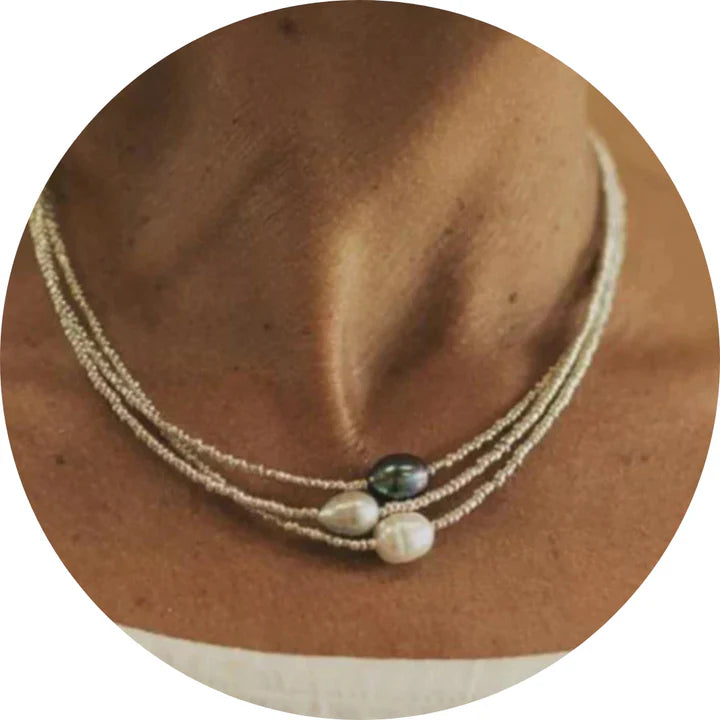 Perles Naturelles - Collier Vintage