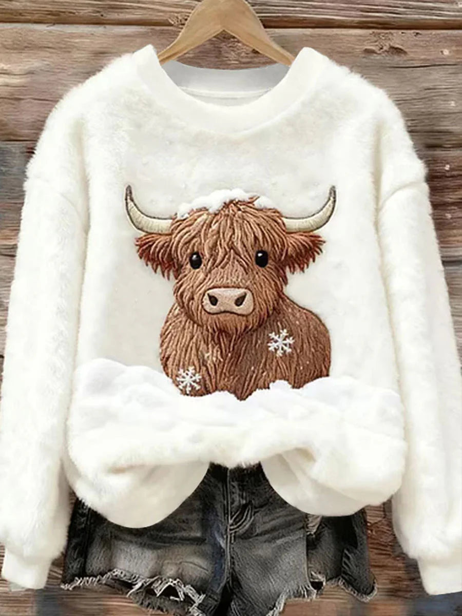 Snowy Highland Sweter